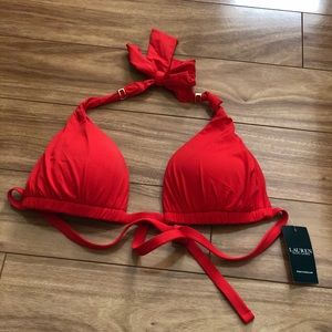 (NEW) Ralph Lauren Red Swim Top
